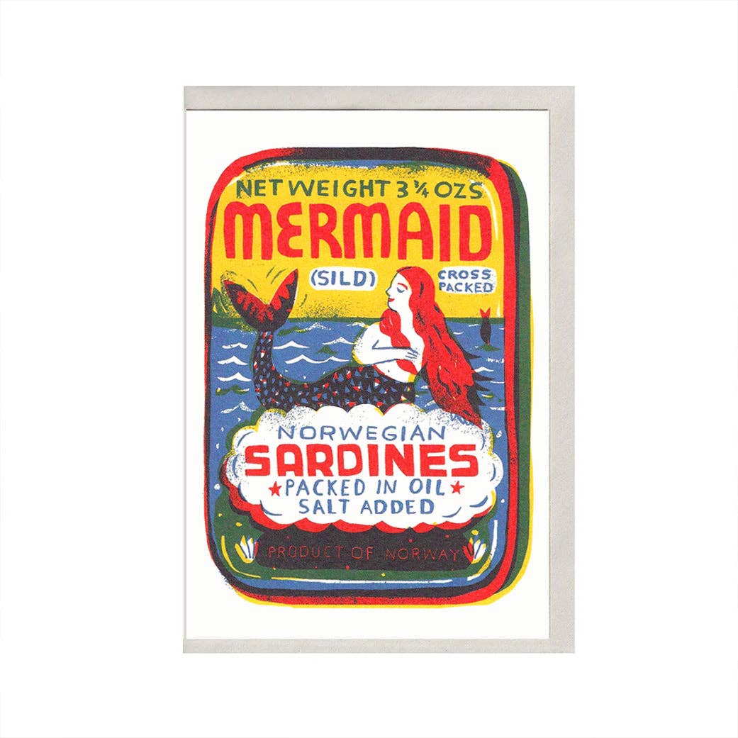 Mermaid Sardines Card