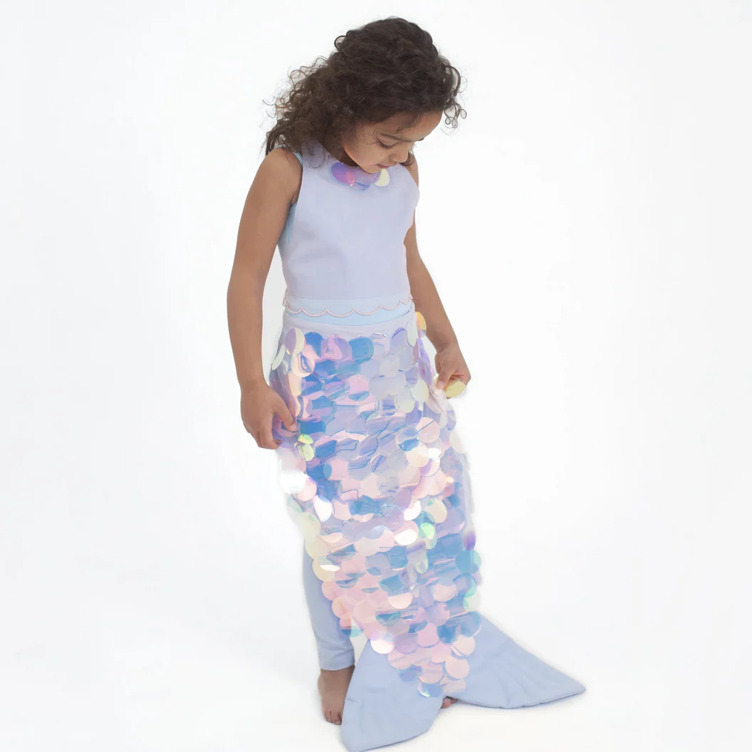 Mermaid Wrap Dress Up Costume - Image 5