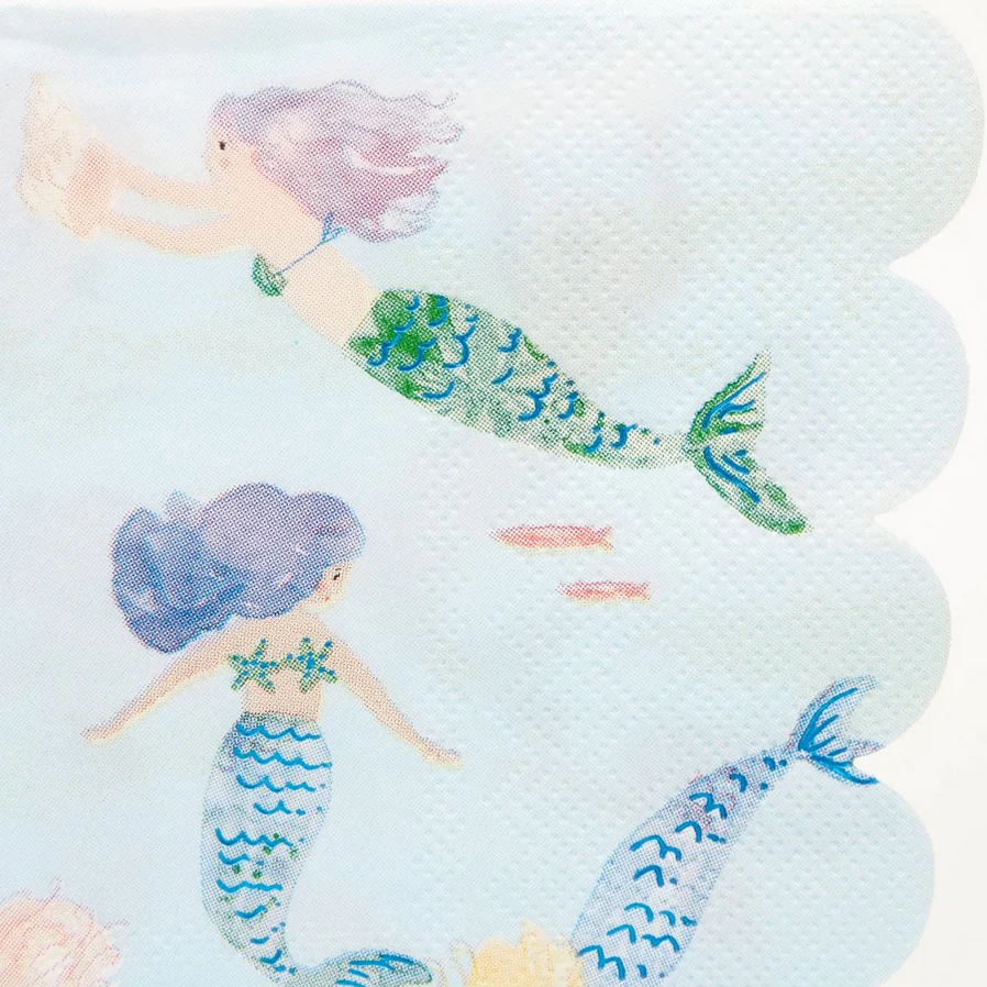 Mermaids Swimming Napkins (16pk) - Image 2
