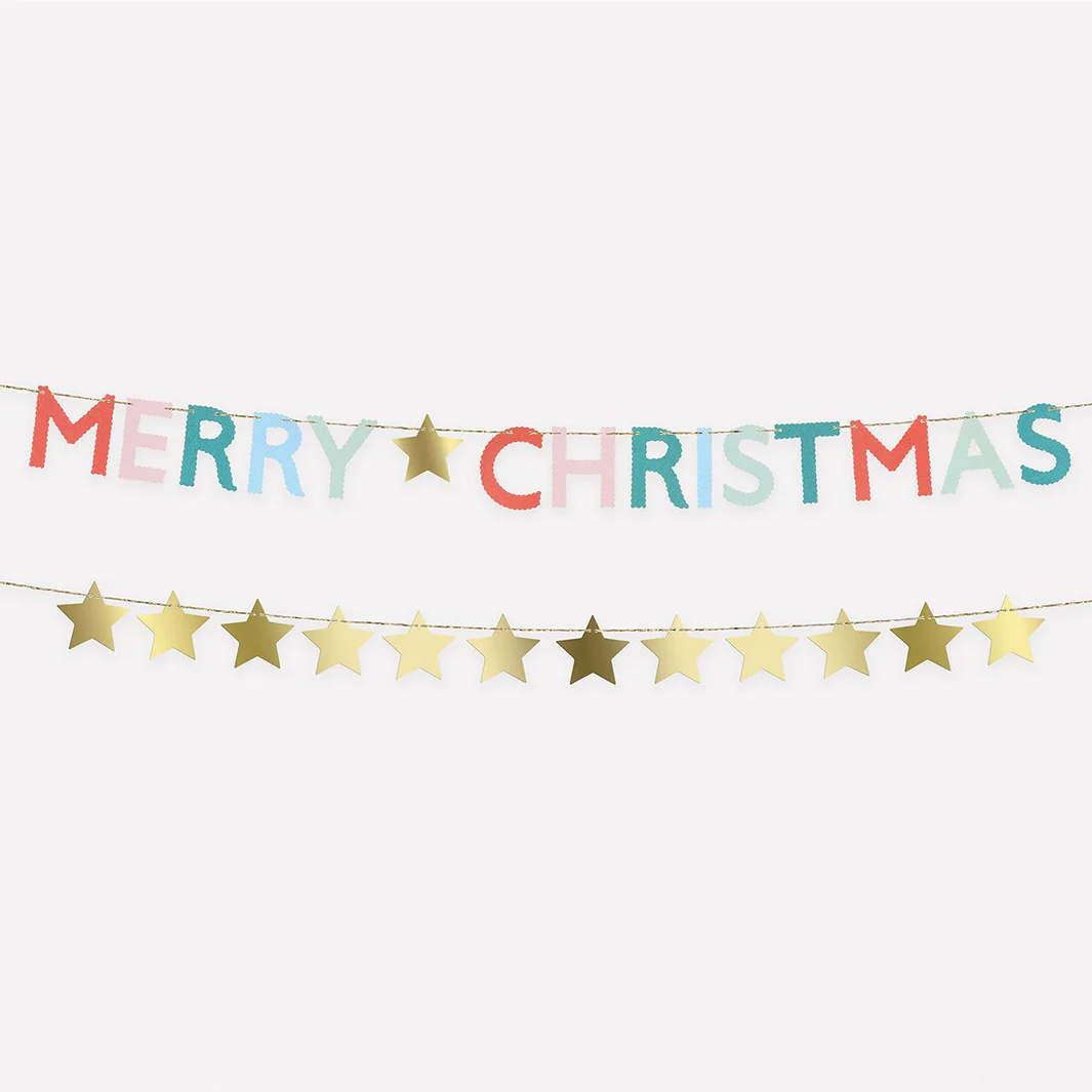 Merry Christmas Mini Matchbox Garland Set