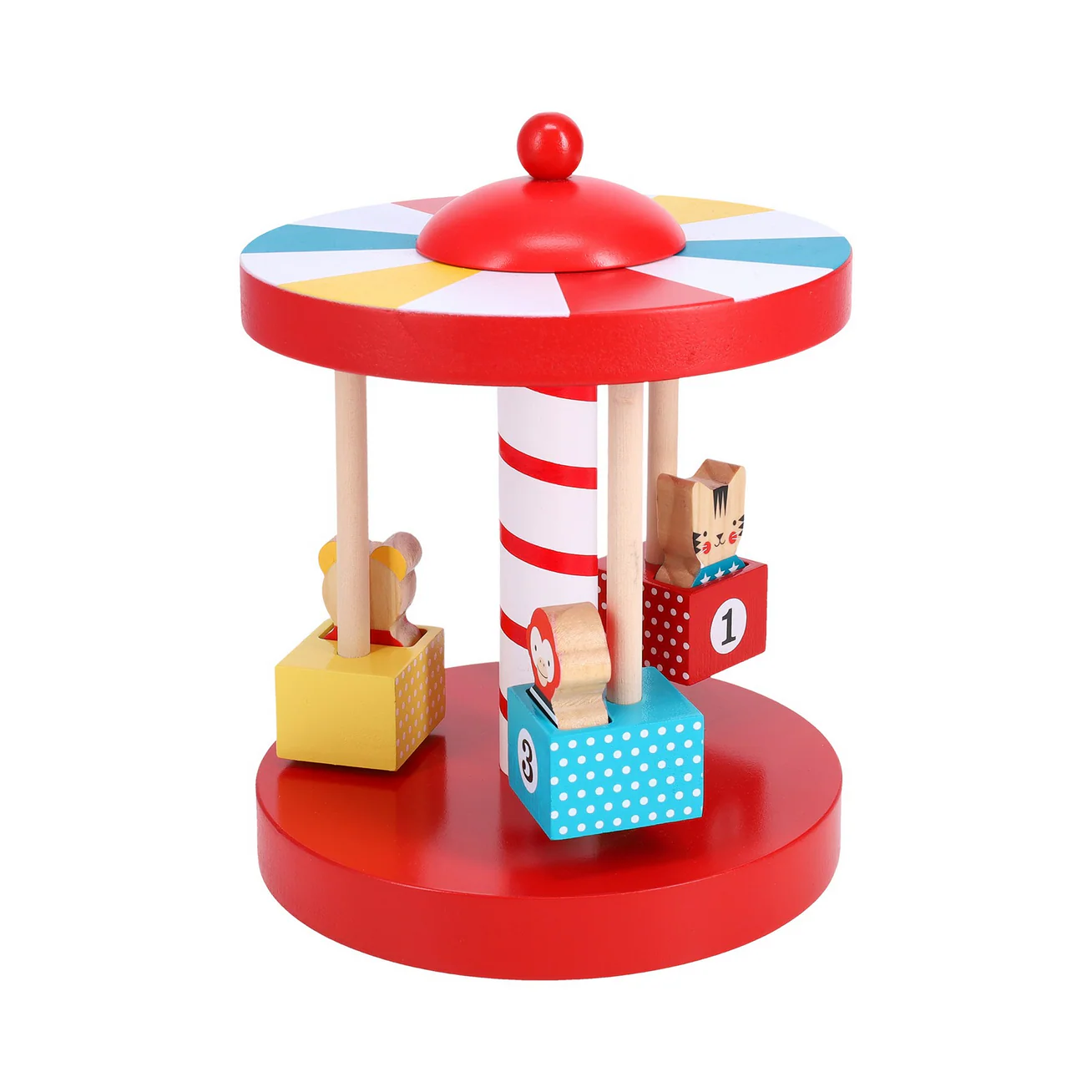 Merry-Go-Round Wooden Carousel - Image 3