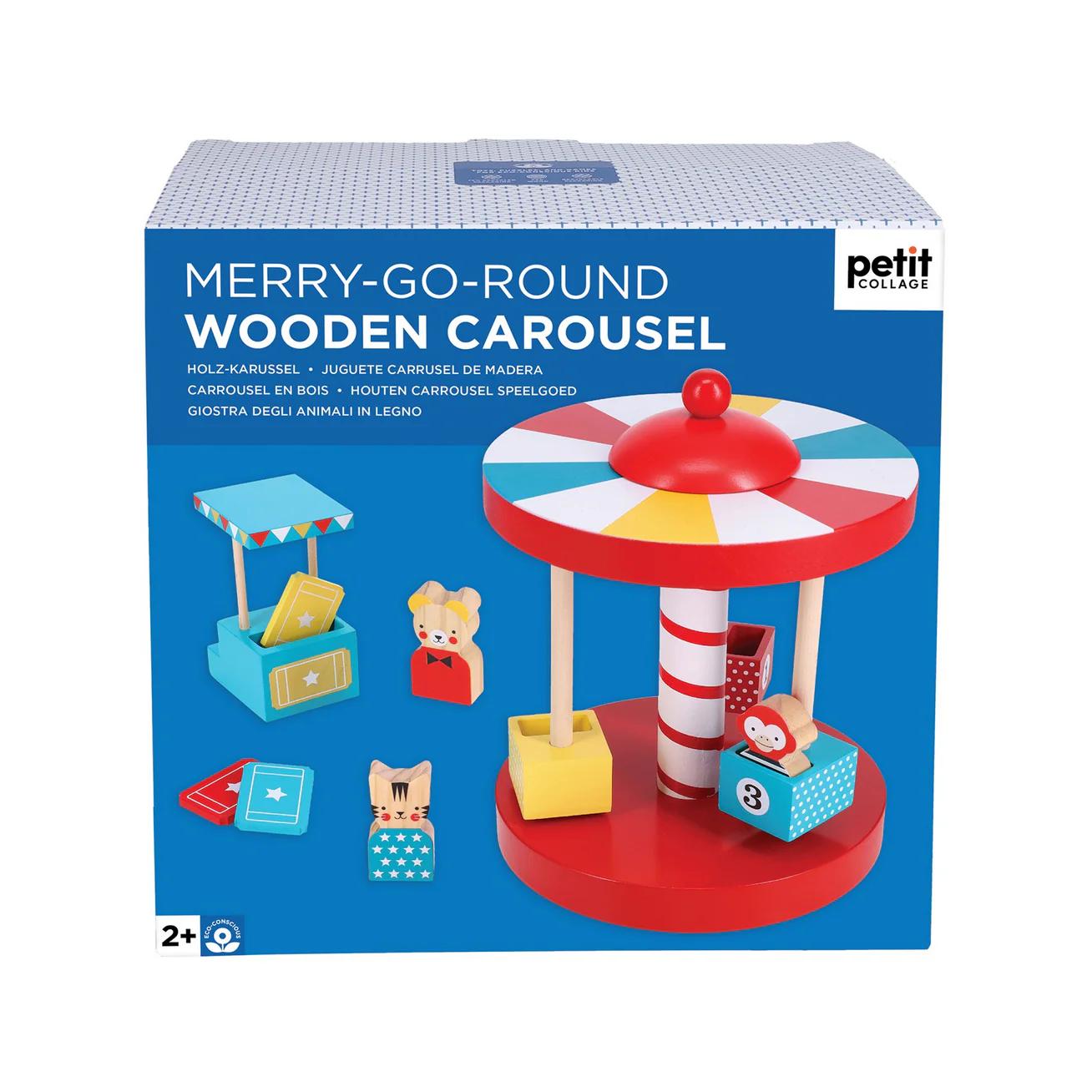 Merry-Go-Round Wooden Carousel - Image 9