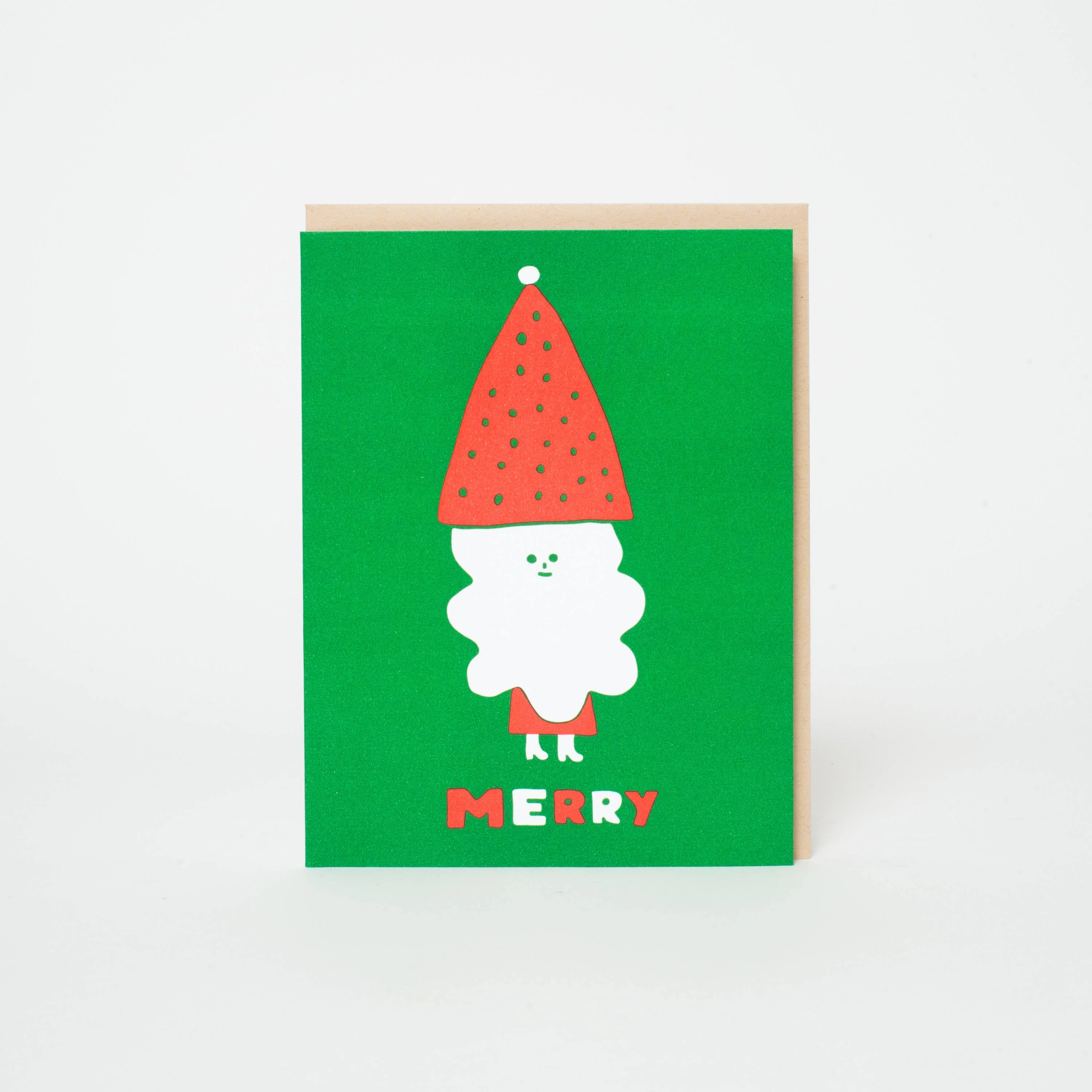 Merry Santa Holiday Letterpress Card - Suzy Ultman