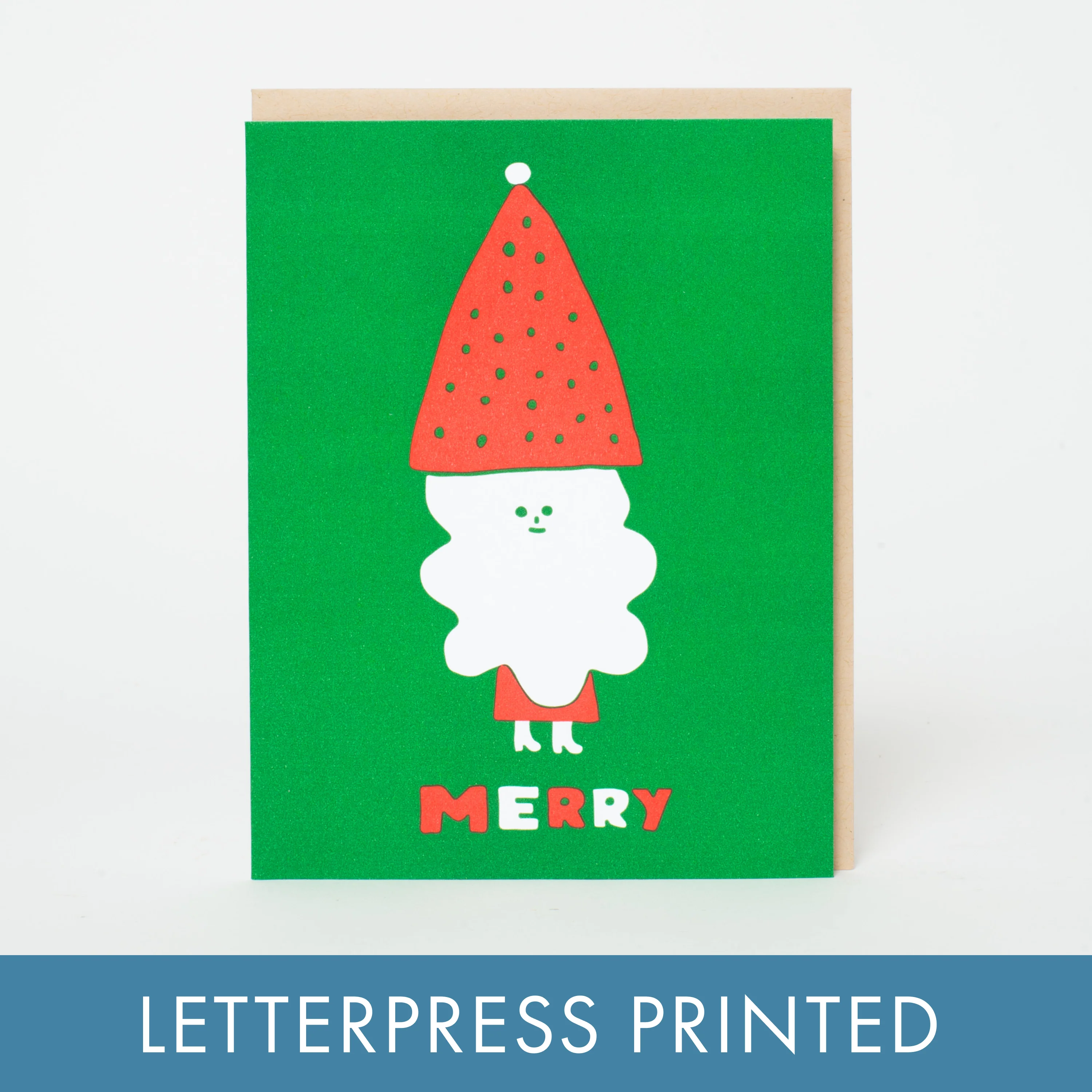 Merry Santa Holiday Letterpress Card - Suzy Ultman - Image 2