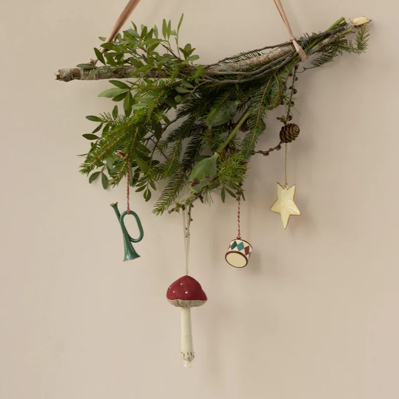 Metal ornament Trumpet - dark green - Image 2
