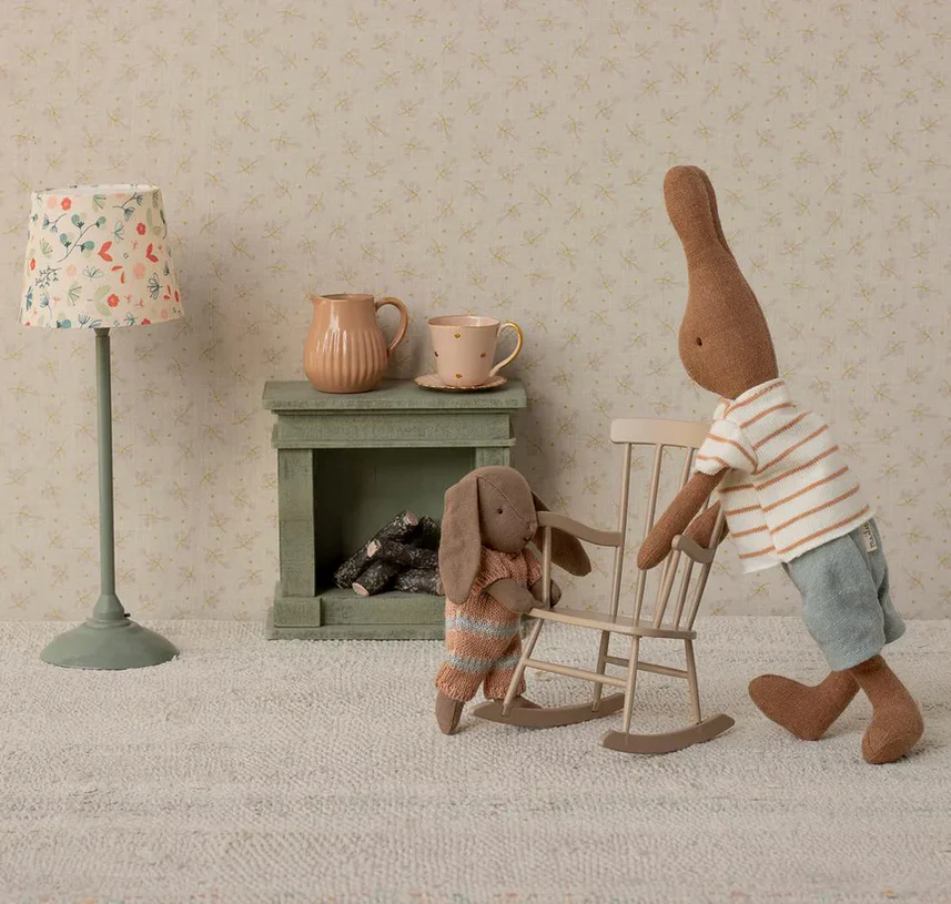Micro Bunny set - Brown - Dusty rose - Image 3