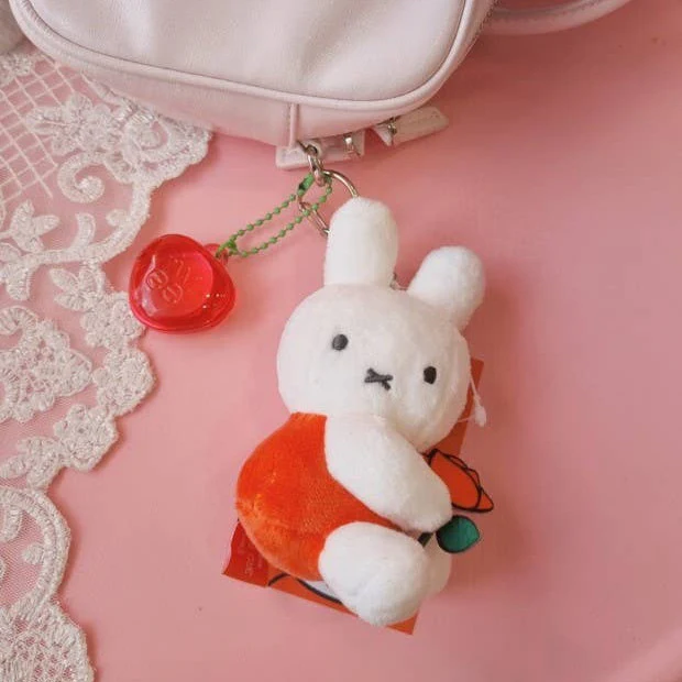 Miffy & Friends with Flower Plush Key Chain bag Charm - Image 13