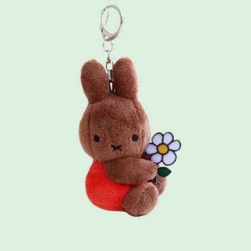 Miffy & Friends with Flower Plush Key Chain bag Charm - Image 3