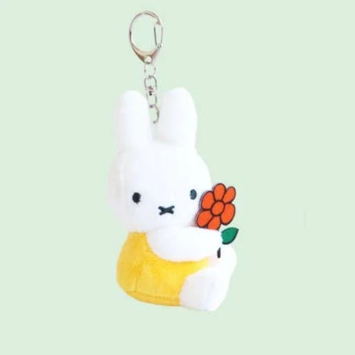 Miffy & Friends with Flower Plush Key Chain bag Charm - Image 4