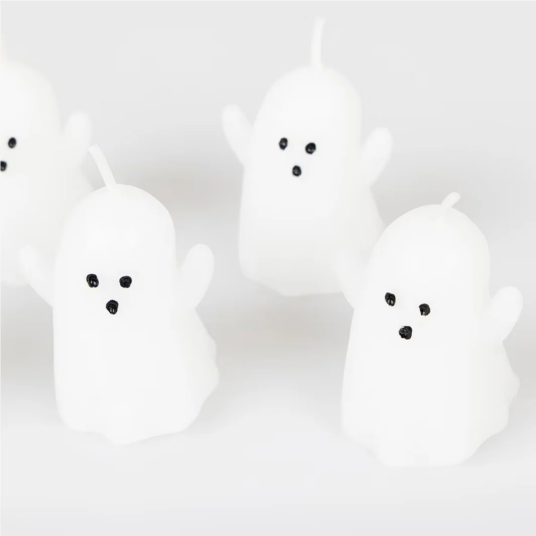 Mini Ghost Candles (x5) - Image 4