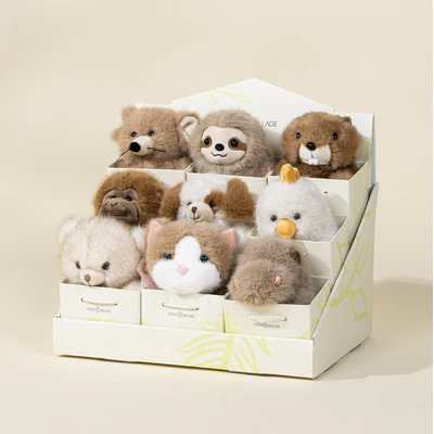 Mini Gift Plush Toy - Brown Mouse - Image 3