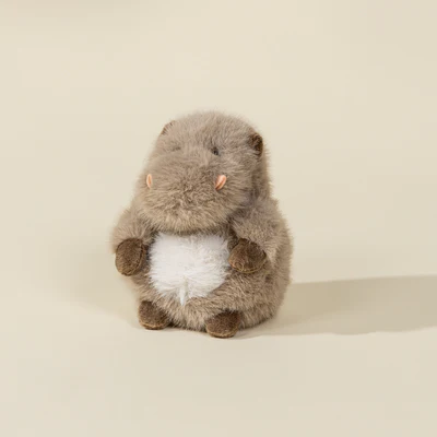 Mini Gift Plush Toy - Grey Hippopotamus