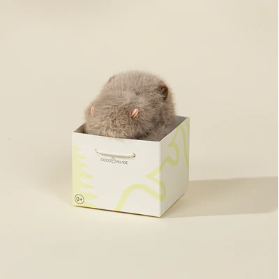 Mini Gift Plush Toy - Grey Hippopotamus - Image 2