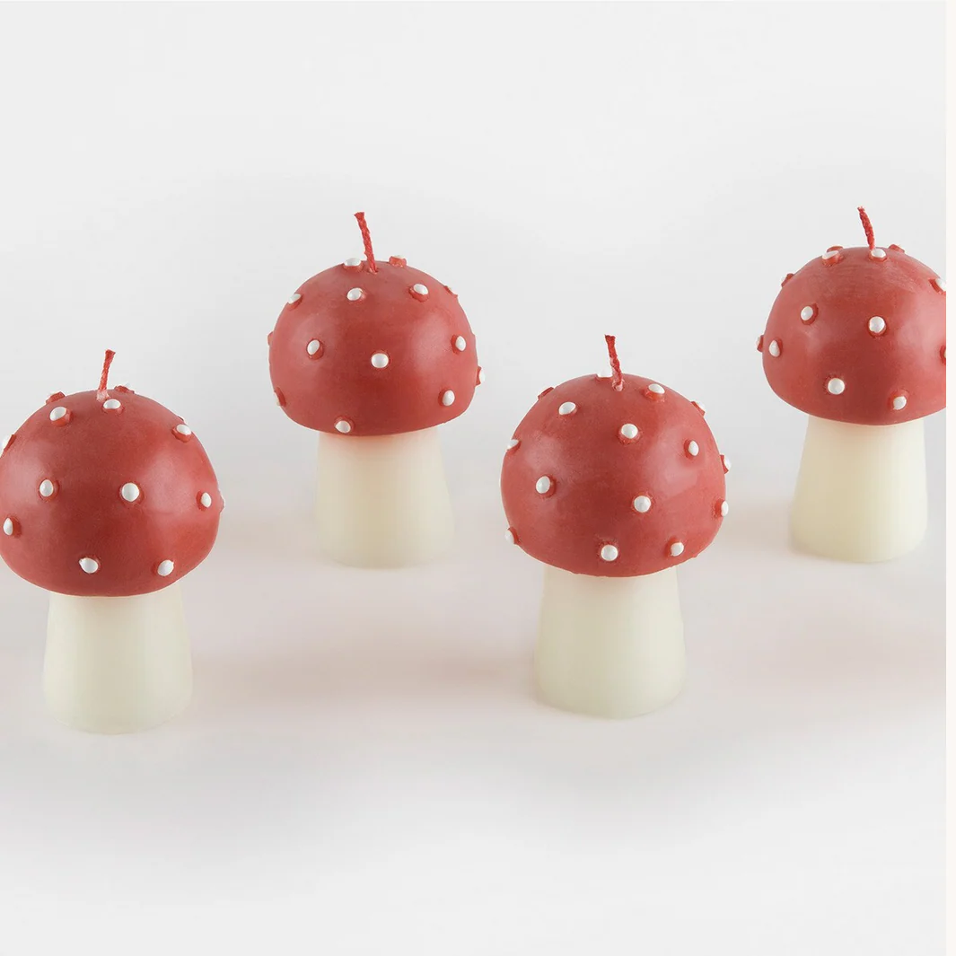 Mini Mushroom Candles (6pk) - Image 4