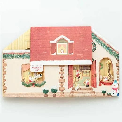 Mini Santa House Pop-Up Card - Image 3
