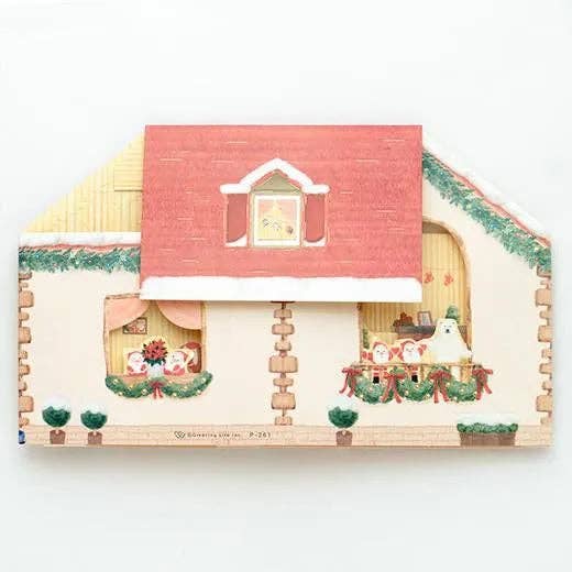 Mini Santa House Pop-Up Card - Image 4
