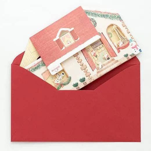 Mini Santa House Pop-Up Card - Image 5