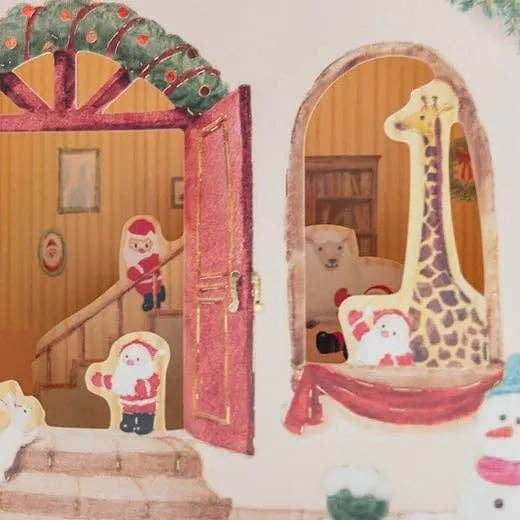 Mini Santa House Pop-Up Card - Image 7