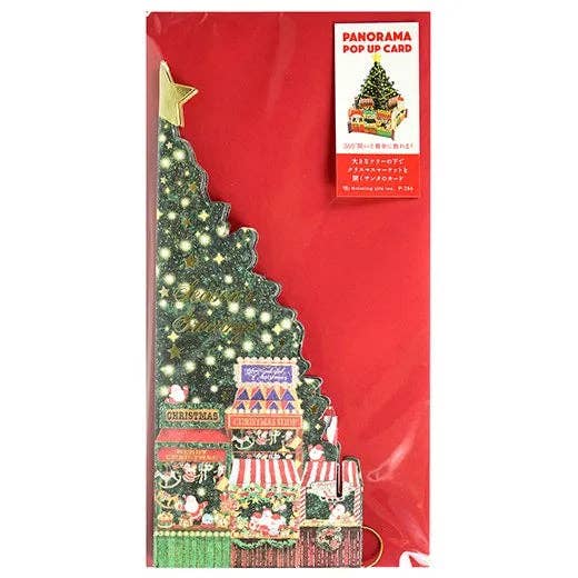 Mini Santa Panorama Pop-Up Card Christmas Market - Image 4