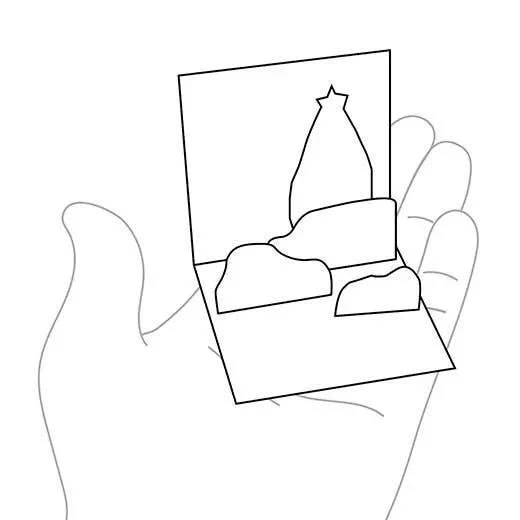 Mini Santa Pop-Up Card - Image 7