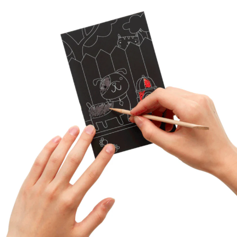 Mini Scratch & Scribble Art Kit: Playful Pups - Image 3