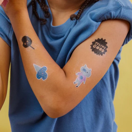 Mini Tattoo Palooza Temporary Tattoos X Suzy Ultman- Pawsitive Cat - Image 3