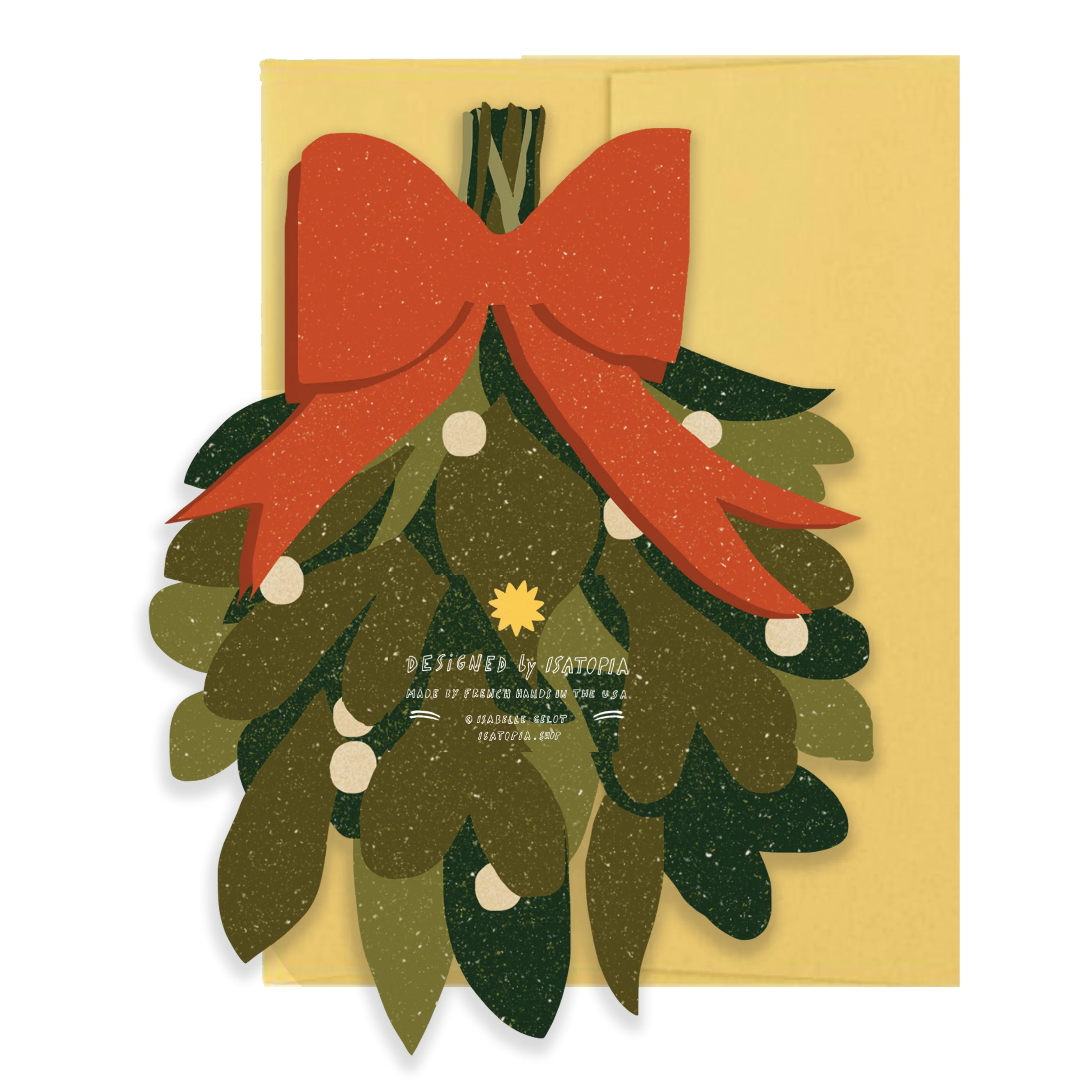 Mistletoe Holiday - Die Cut Card - Image 2