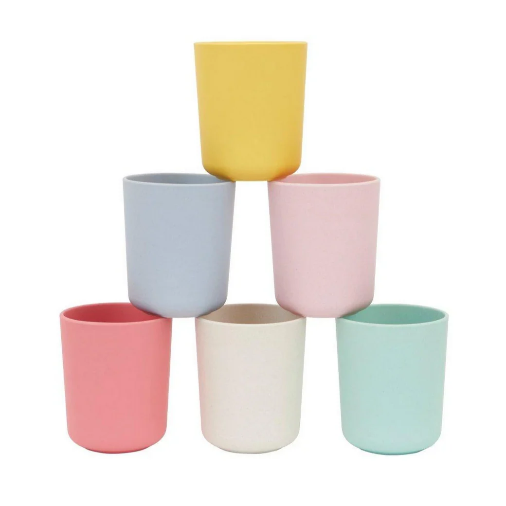 Mixed Set Bamboo Fiber Cups