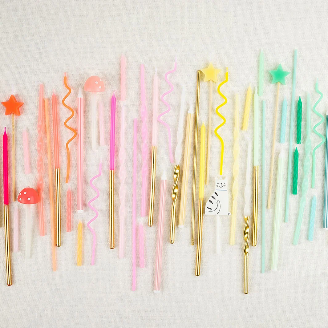 Mixed Striped Candles (16pk) - Image 4