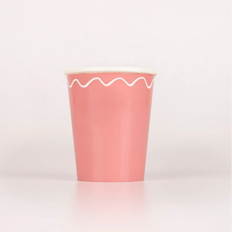 Mixed Wavy Line Cups (8pk) - Image 4