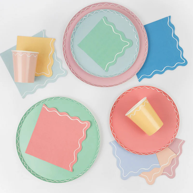 Mixed Wavy Line Cups (8pk) - Image 5