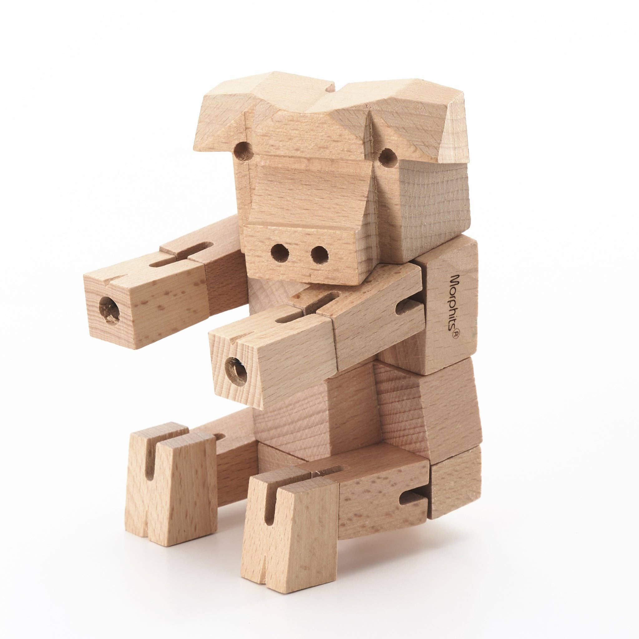 Morphits Pig Wooden Toy - Image 10