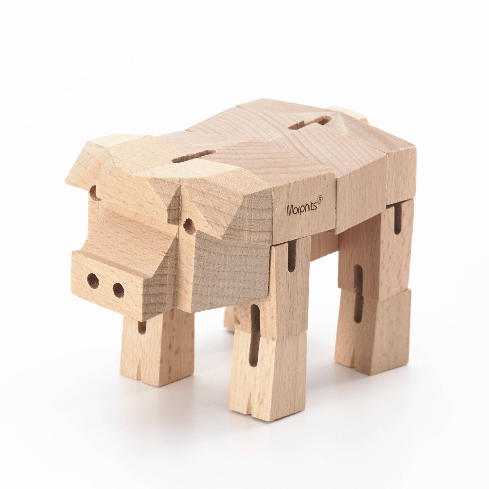Morphits Pig Wooden Toy - Image 8