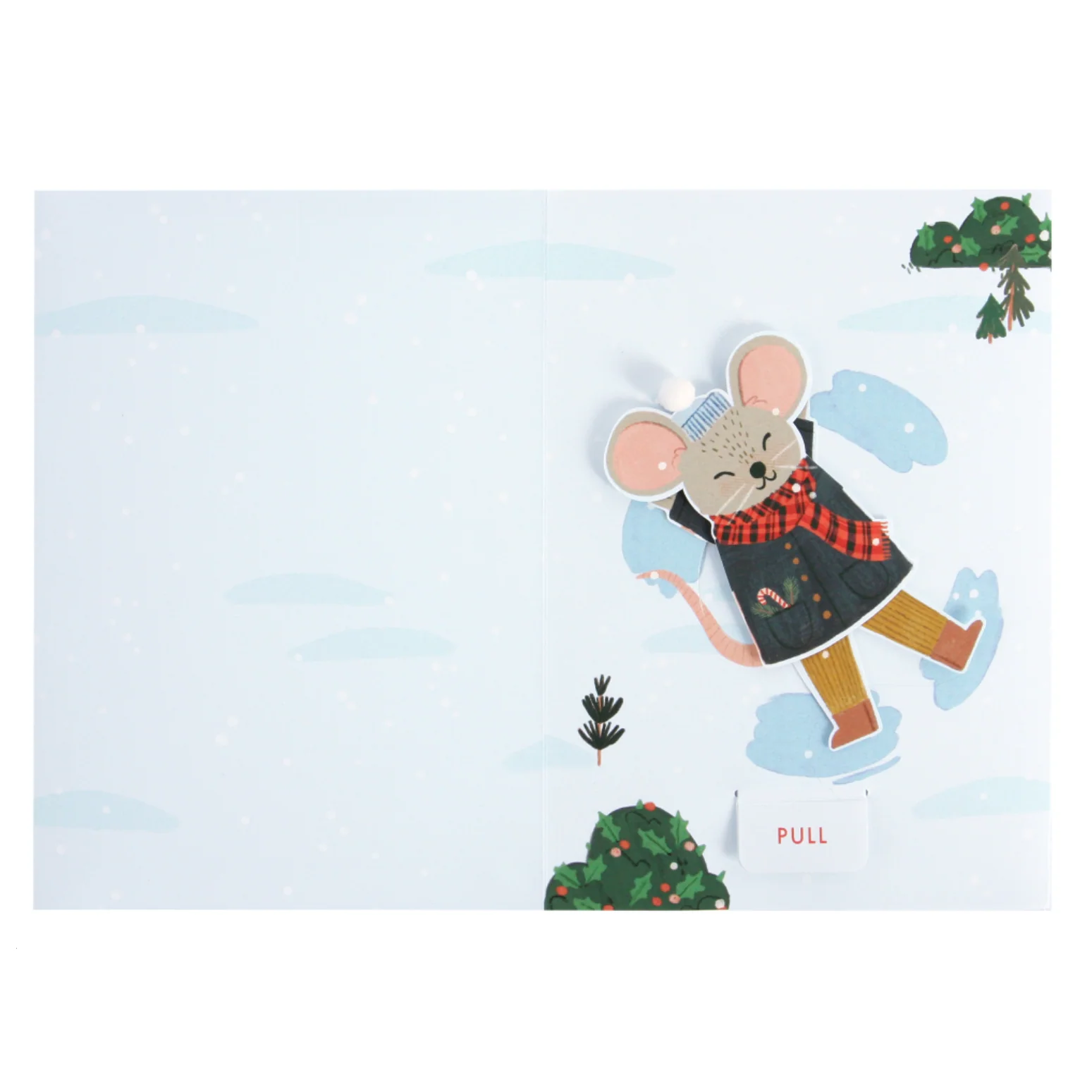Mouse Snow Angel Christmas Pop-up Card - Image 2