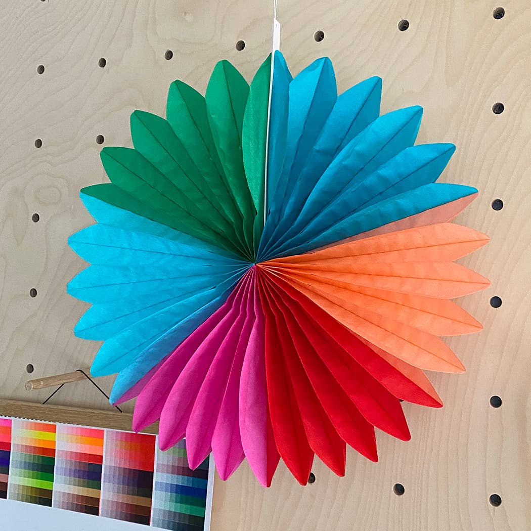 Multi Color Paper Fan Decoration - Image 2