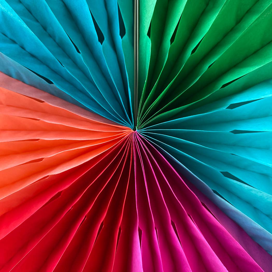 Multi Color Paper Fan Decoration - Image 4