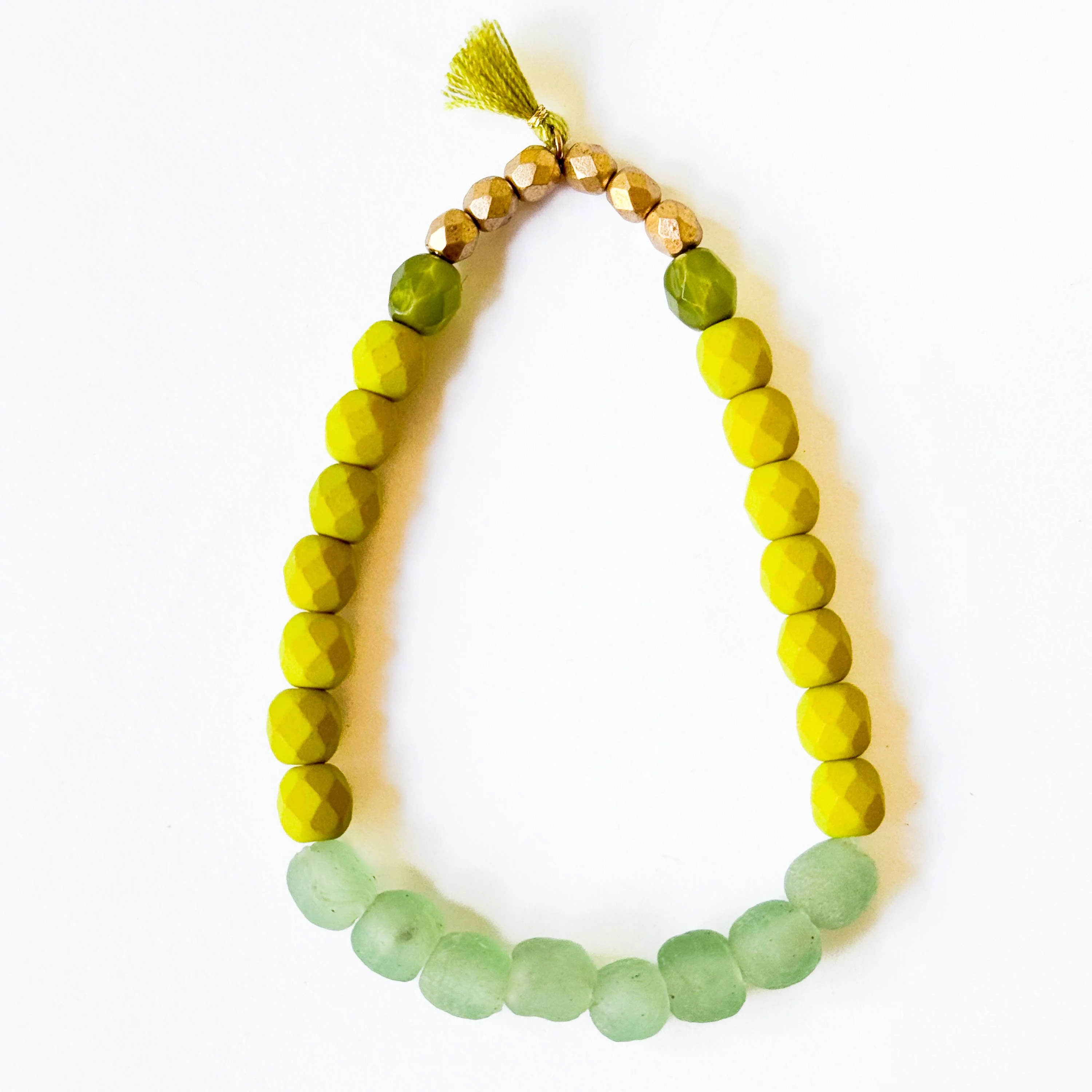 Multicolor Recycled African Glass And Mixed Bead Bracelet - Image 2