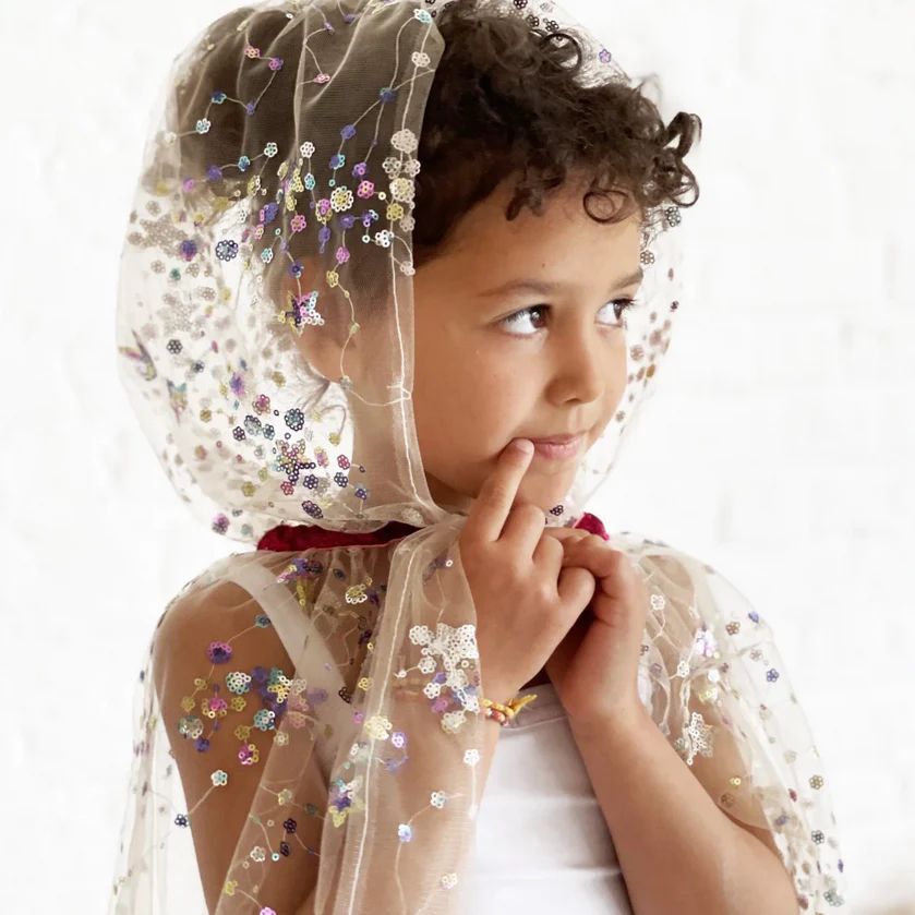 Multicolour Sequin Fairy Cloak - Image 2
