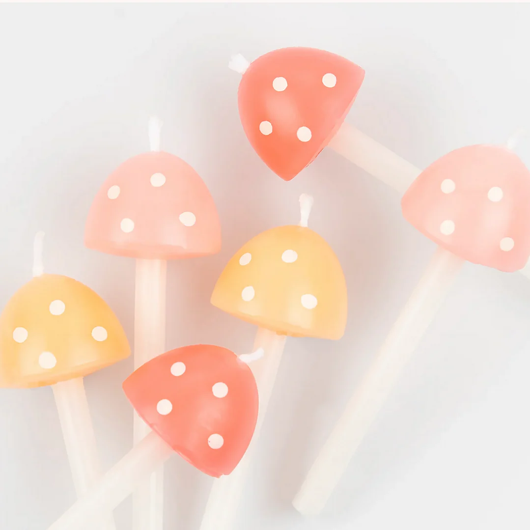 Mushroom Birthday Candles - Image 2
