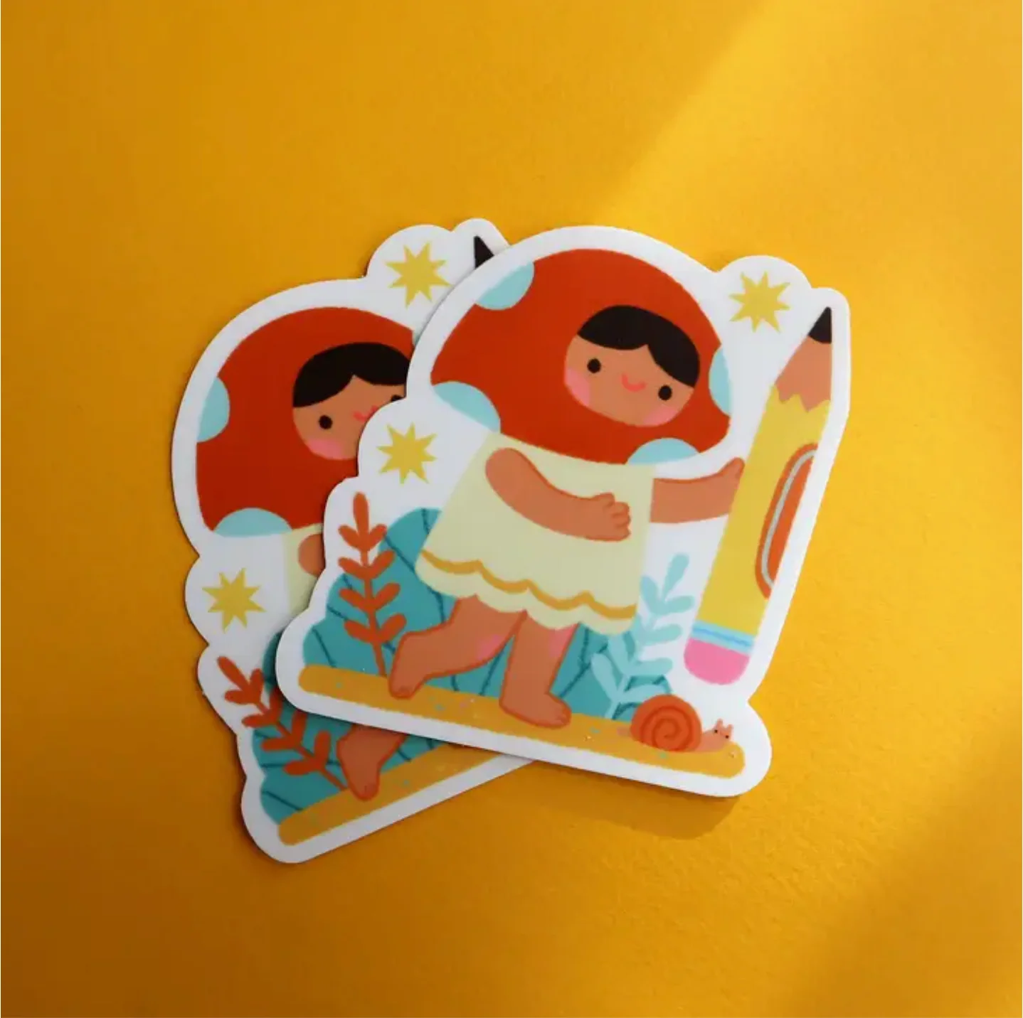 Mushroom Girl Sticker -Vica Lew - Image 3