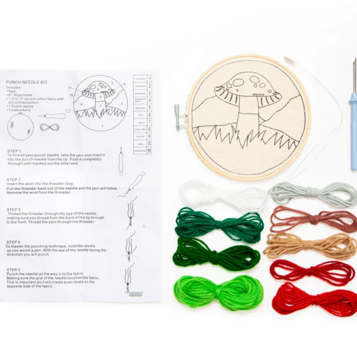 Mushroom Punch Needle Kit - Image 3
