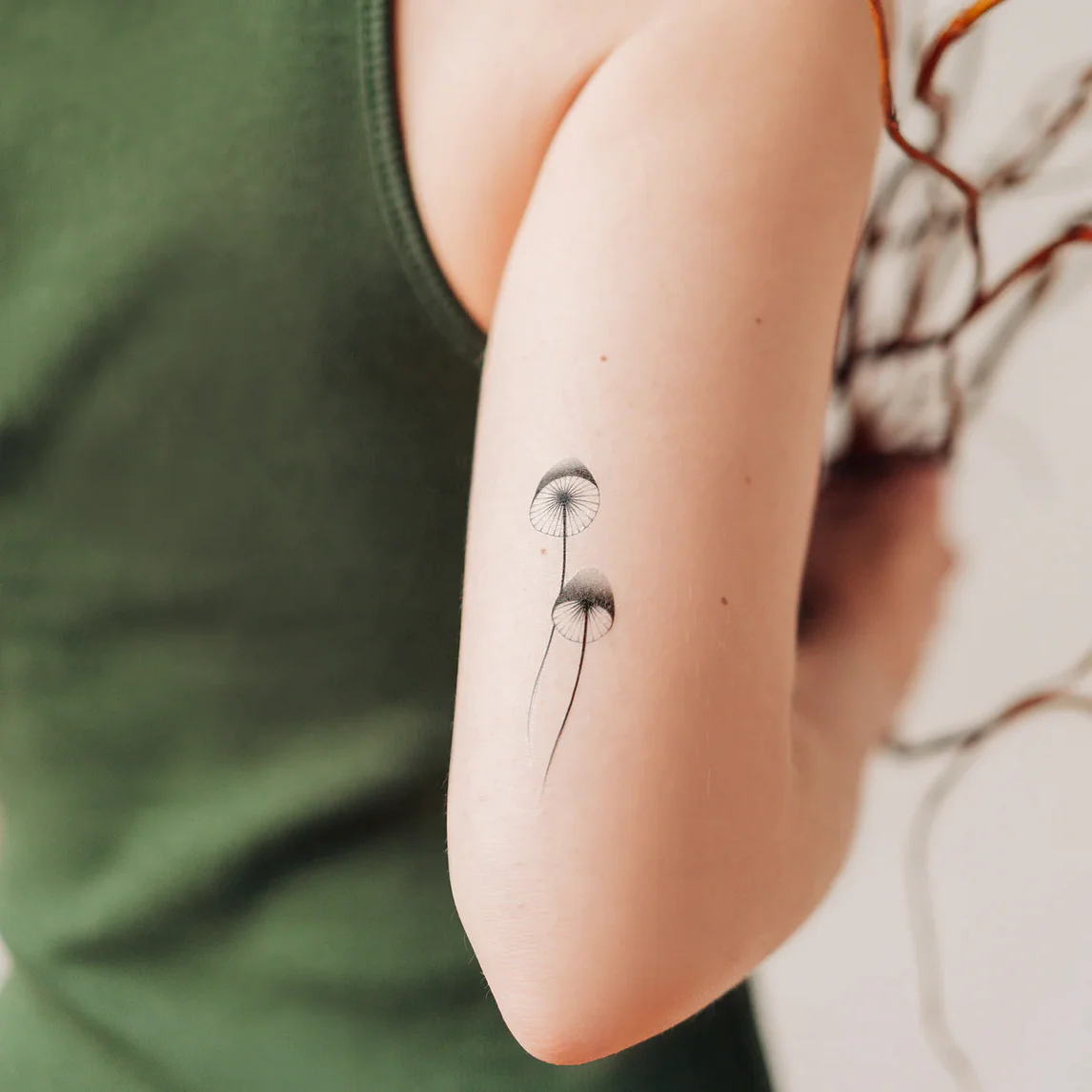Mushrooms Tattoo PAIR - Image 3