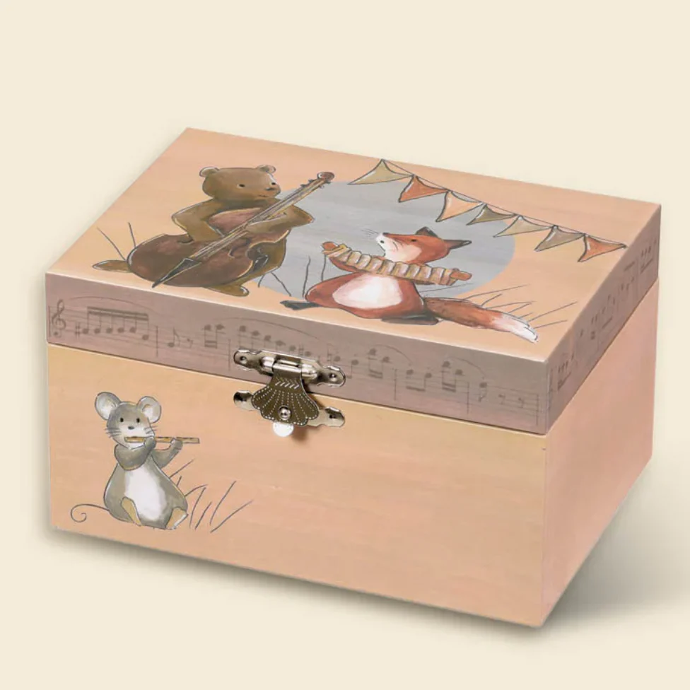 MUSICAL JEWELRY BOX MUSICIANS