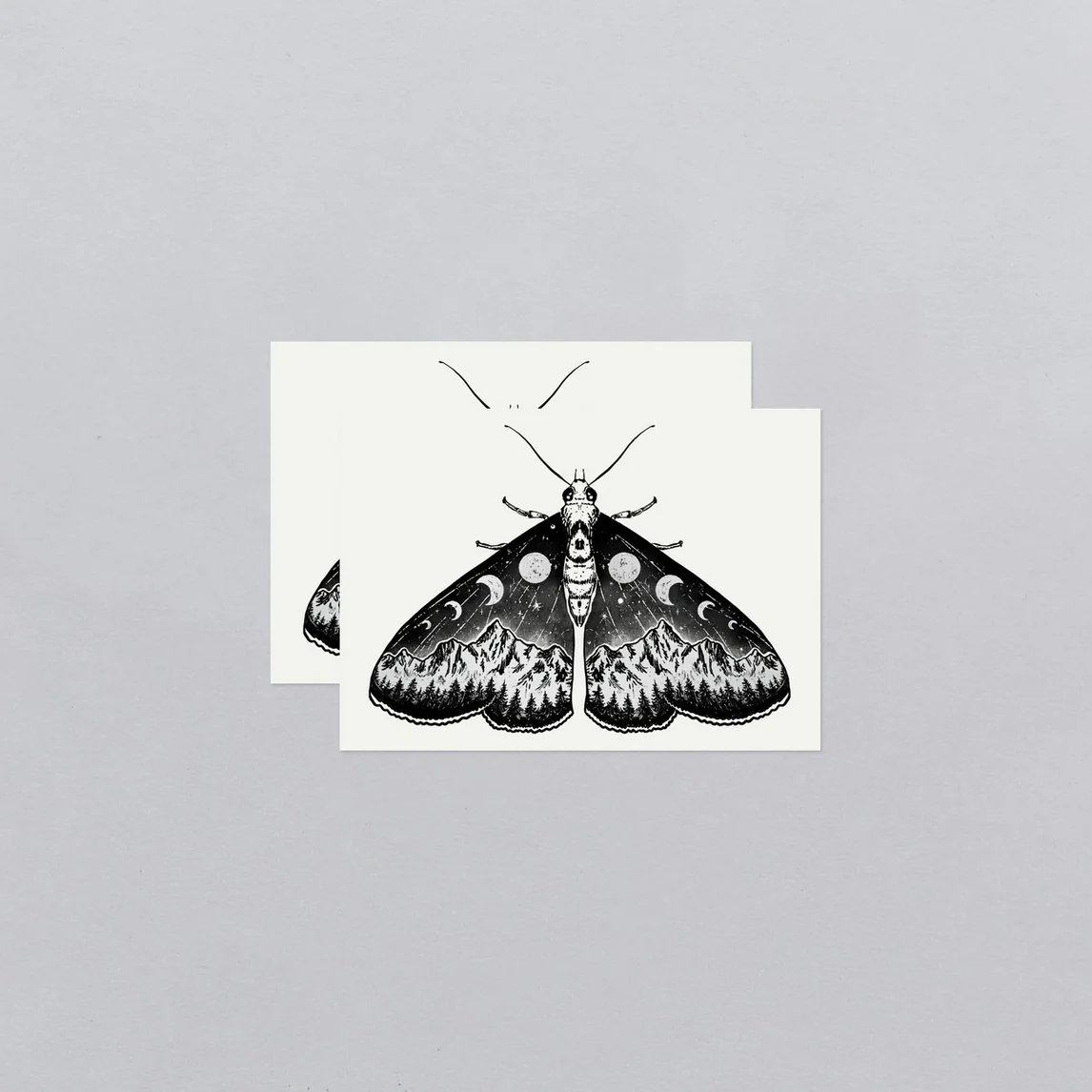 Mystic Moth Tattoo Pair - Image 4