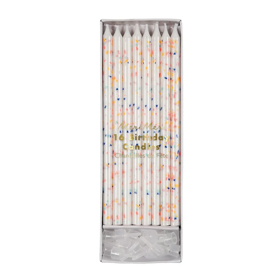 Neon Confetti Candles (24pk)