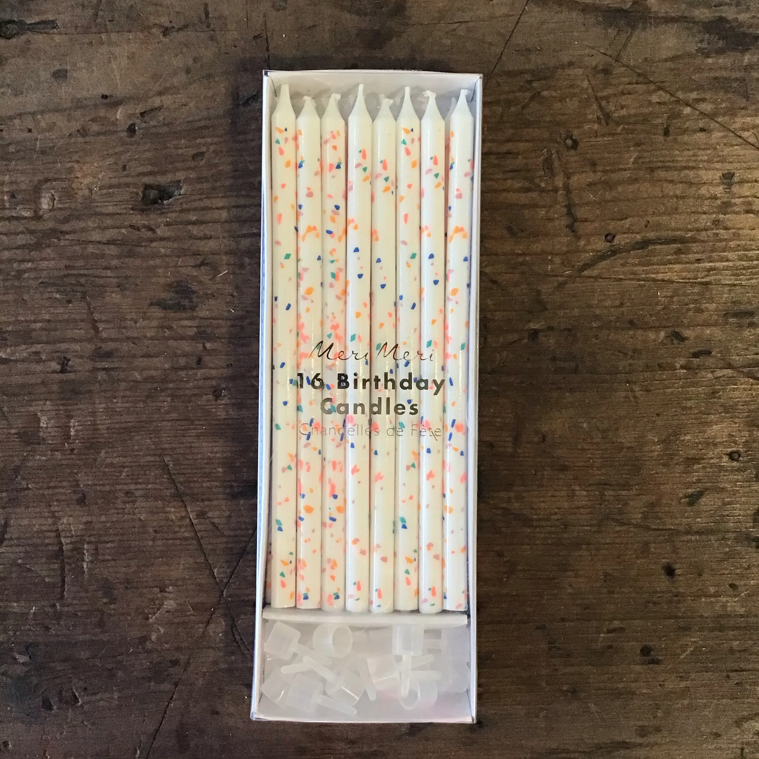 Neon Confetti Candles (24pk) - Image 2