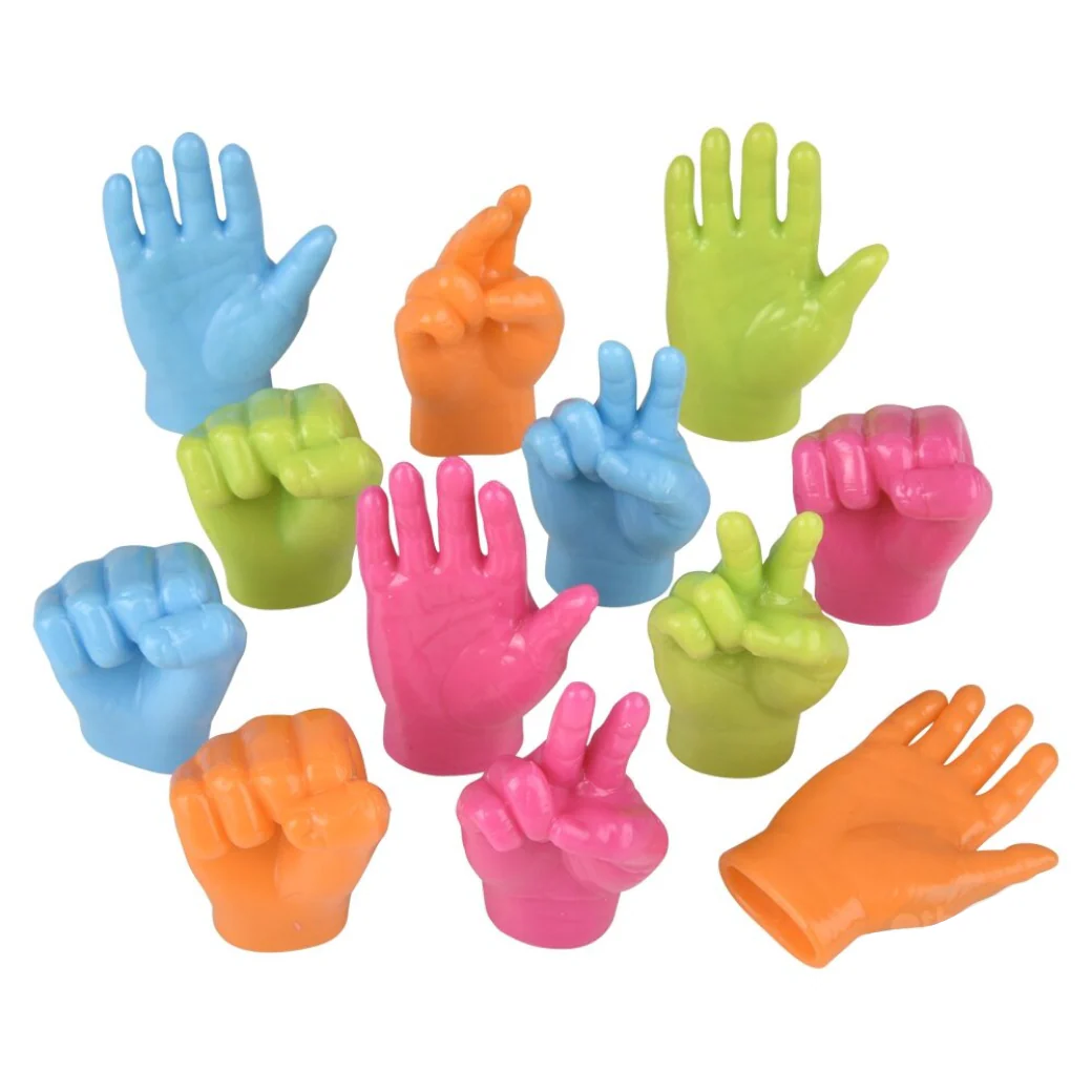 Neon Hand Finger Puppets - Image 2