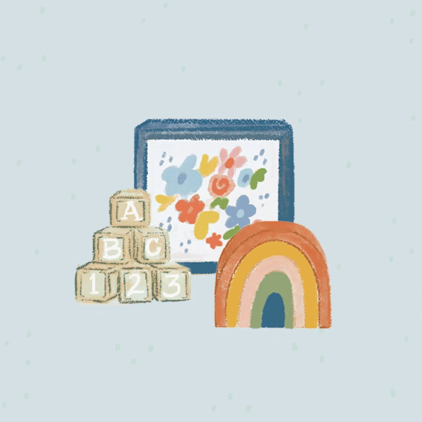 New Baby Mini Pop-Up Card - Baby Crib with Colorful Mobile - Image 2