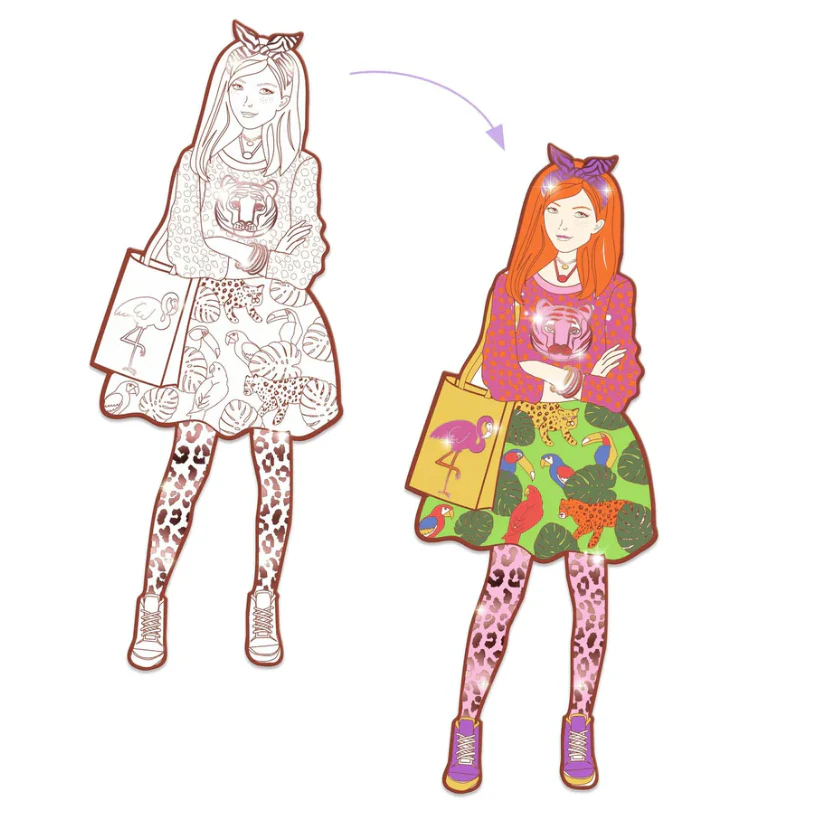 Nina & Friends Coloring  Demoiselle