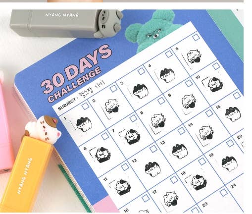 Nyangnyang Mini Stamp – Cute Cat-Themed Stamps - Image 3